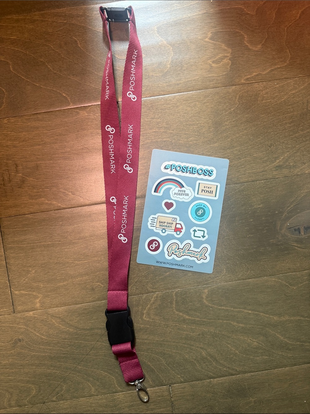 Poshmark Lanyard and Stickers